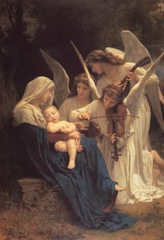 William-Adolphe Bouguereau : Song of the Angels